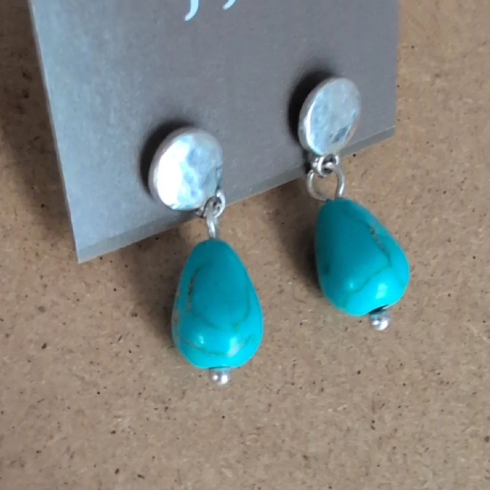 J. Jill Aqua Teardrop Earrings